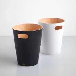 Woodrow White Waste Bin