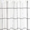 Grid Black Shower Curtain