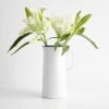 Falcon White Enamelware 3 Pint Pitcher