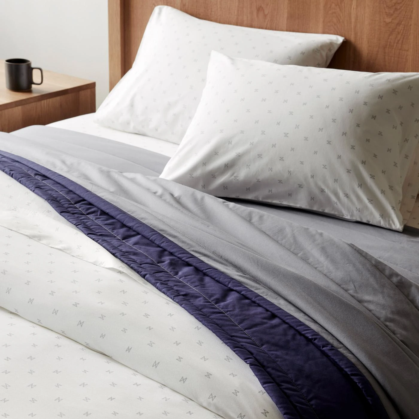 Sashi Geo Gray Pillowcase Set - Image 6