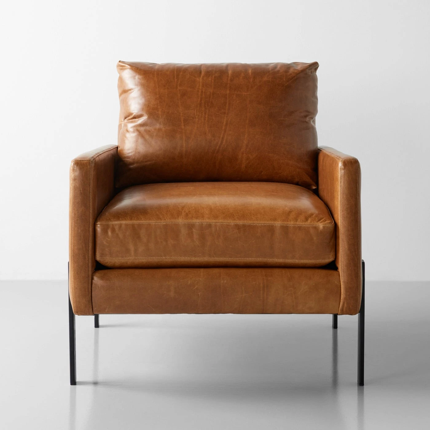 Gunnison Cognac Leather Chair - Image 2
