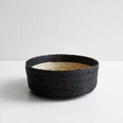 Black Band Round Basket 10"