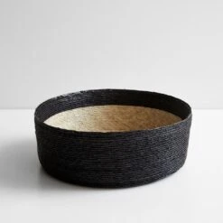 Black Band Round Basket 12"