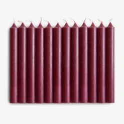 Bordeaux Taper Candles Set Of 12