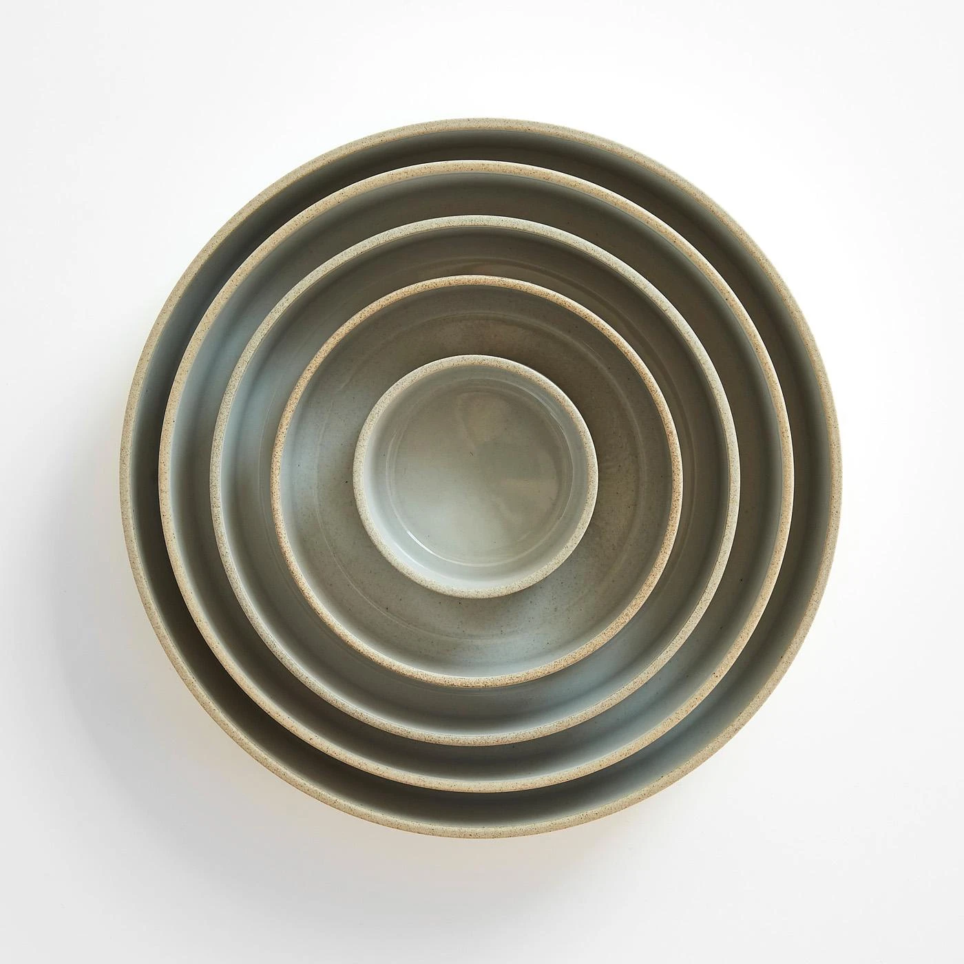 Hasami Gloss Gray Bowl Set Of 5 - Image 2