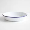 Falcon White Enamelware Serve Bowl 12.25"