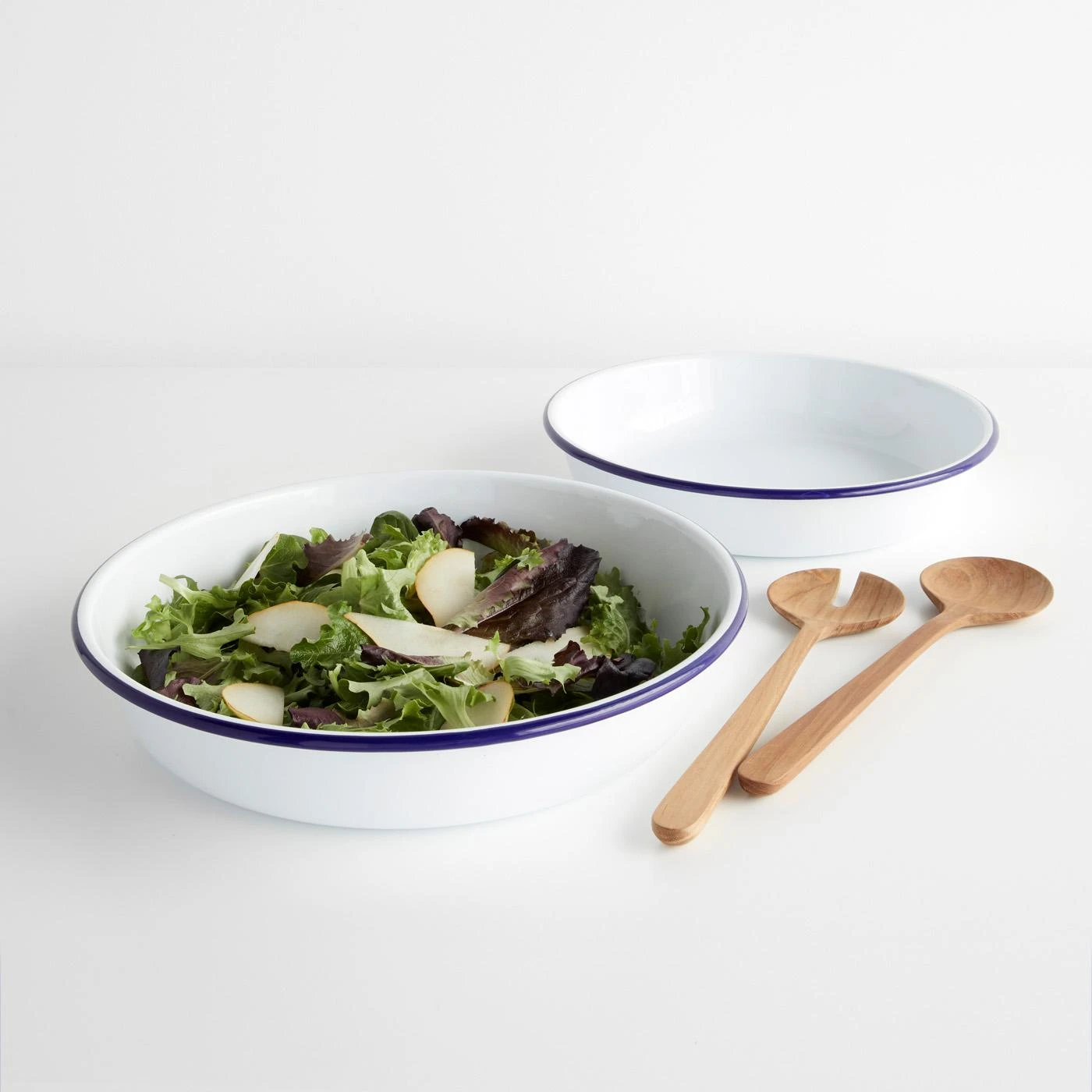 Falcon White Enamelware Serve Bowl 11" - Image 5