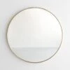 Brass Round Wall Mirror 30"