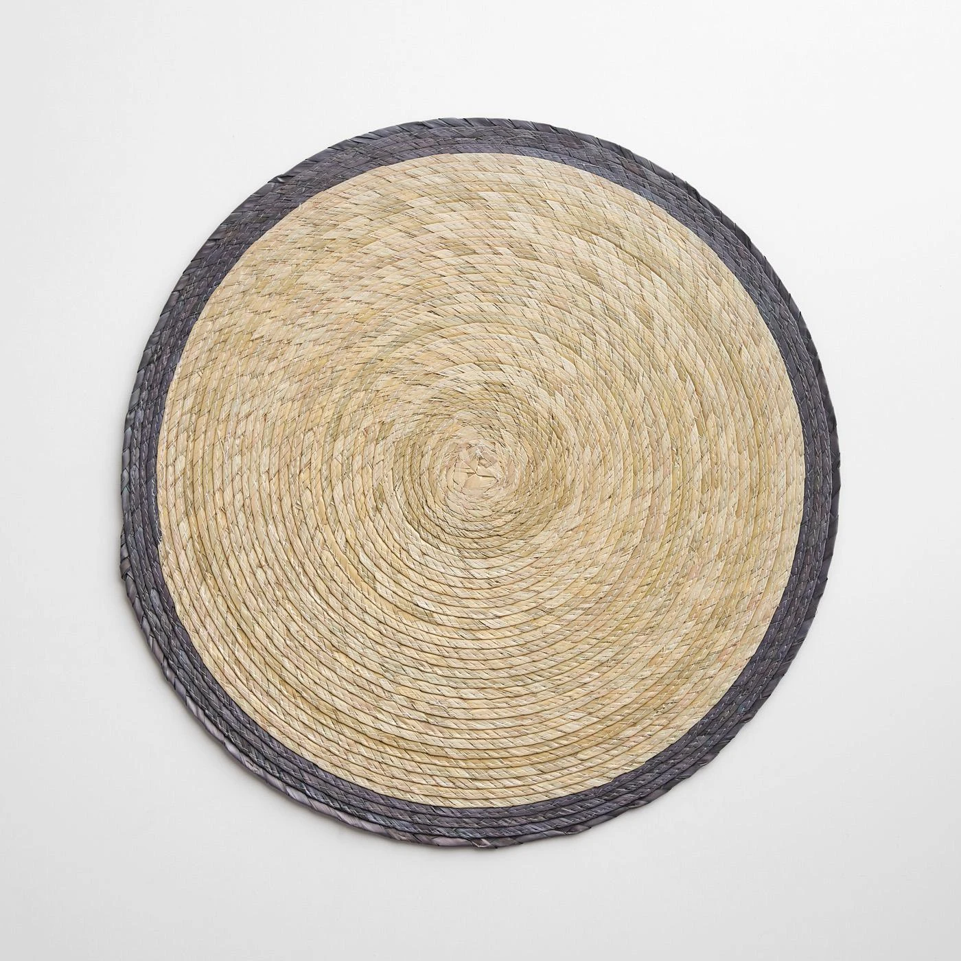 Gray Band Round Placemat