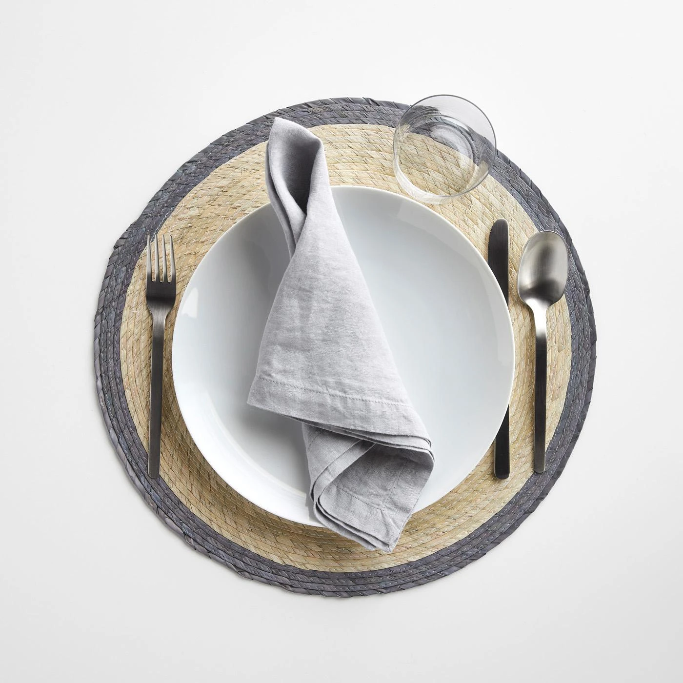 Gray Band Round Placemat - Image 4