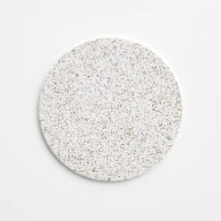 Cork White Round Mat 7"