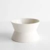 Zig Zag White Low Bowl