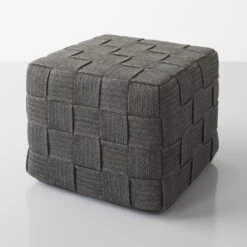 Cube Dark Gray Ottoman