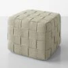 Cube Taupe Ottoman