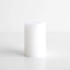 White Pillar Candle 2.75" X 4"