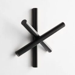 Logs Black Coat Hanger