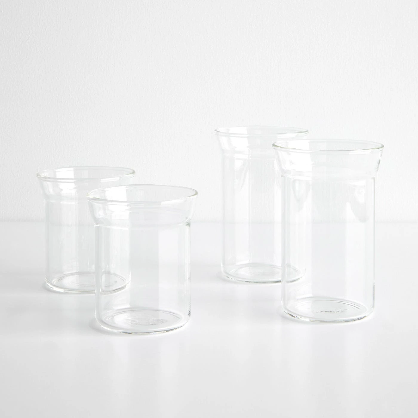 Angle Bold Clear Double Old Fashioned Glasses Set Of 2 - Image 2