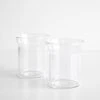 Angle Bold Clear Double Old Fashioned Glasses Set Of 2