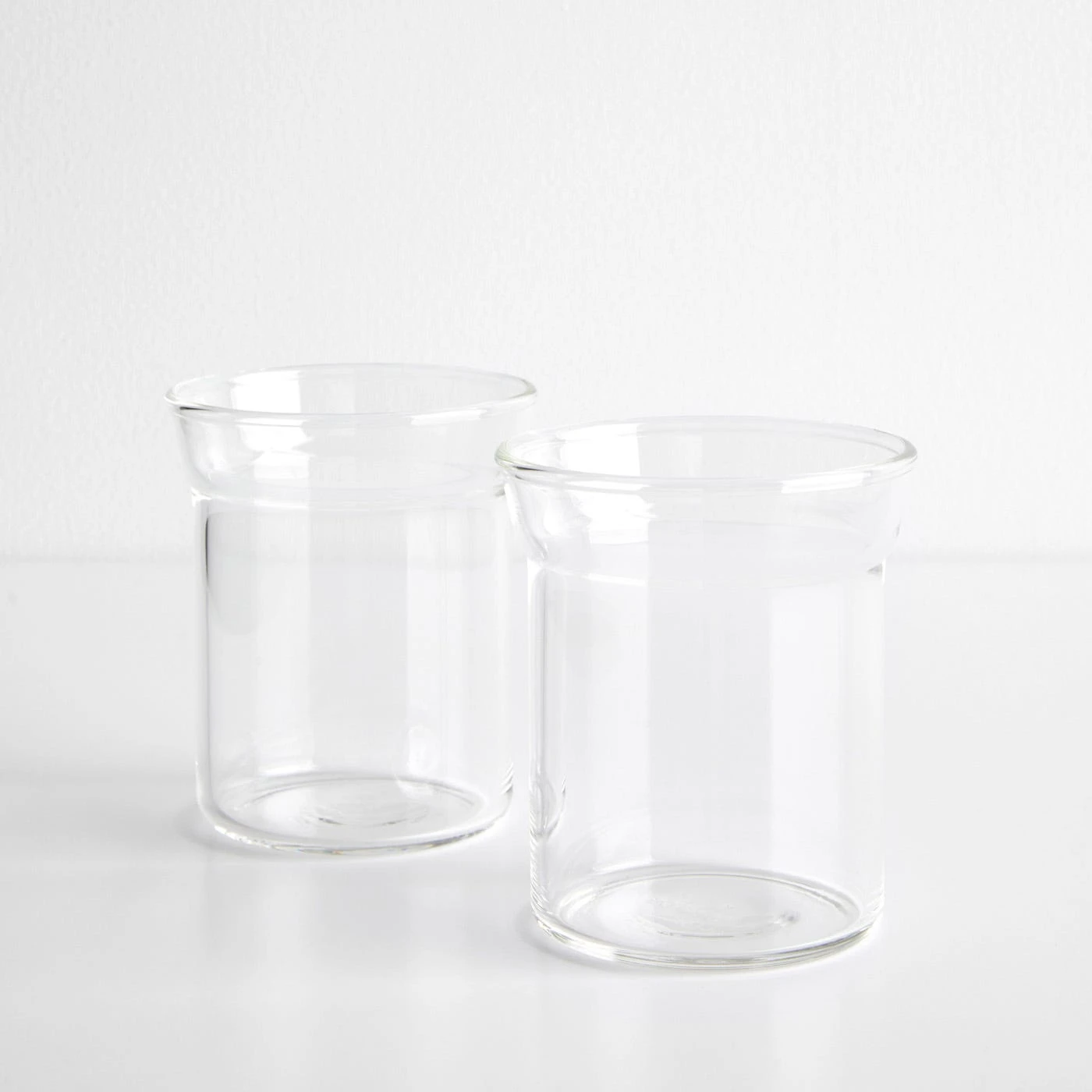 Angle Bold Clear Double Old Fashioned Glasses Set Of 2