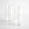 Angle Bell Clear Highball Glasses Set Of 2