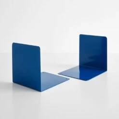 Ellepi Blue Steel Bookends Set Of 2