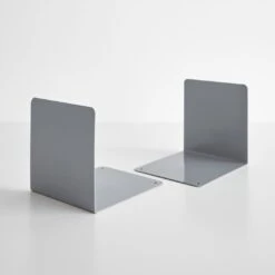 Ellepi Gray Steel Bookends Set Of 2