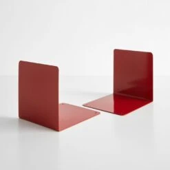 Ellepi Red Steel Bookends Set Of 2