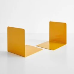 Ellepi Yellow Steel Bookends Set Of 2