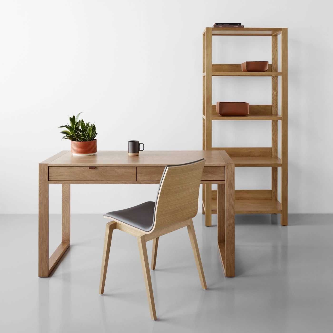 Square Pecan Leather Storage Bins Set Of 3 - Image 10