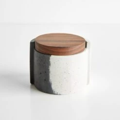 Wrap Black And White Large Vessel 3.75"