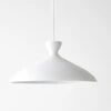 Pretty Wide White Pendant Lamp