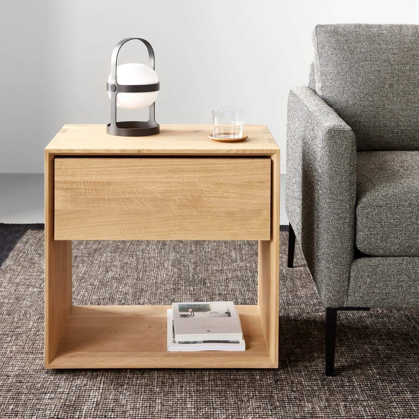 Talman Tweed Black Loveseat 59" - Image 8