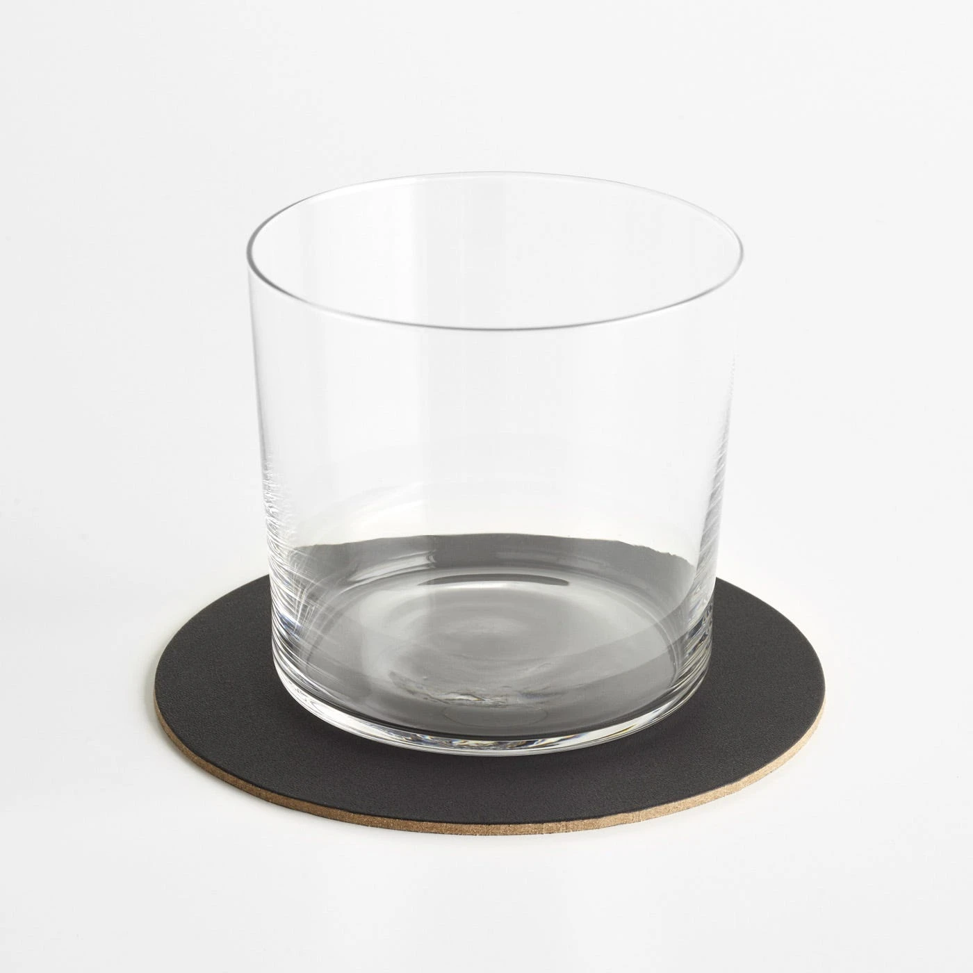 Dot Black Round Leather Coasters Set Of 4 - Image 3