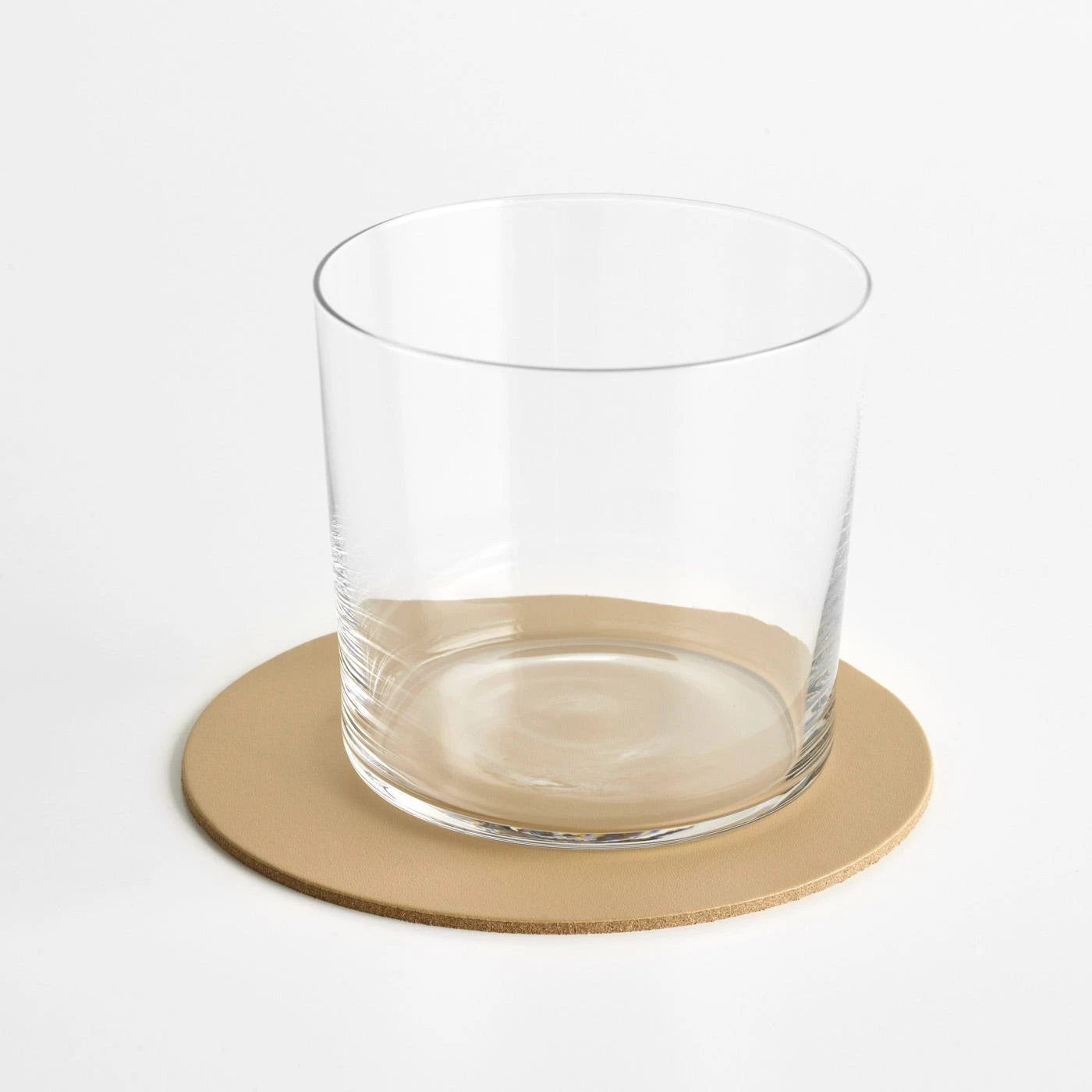 Dot Sand Round Leather Coasters Set Of 4 - Image 3