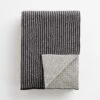 Birds Eye Stripe Knit Throw Blanket