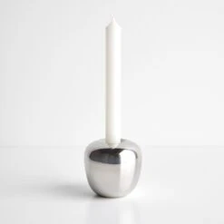 Ora Steel Large Candleholder