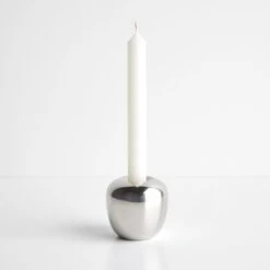 Ora Steel Small Candleholder