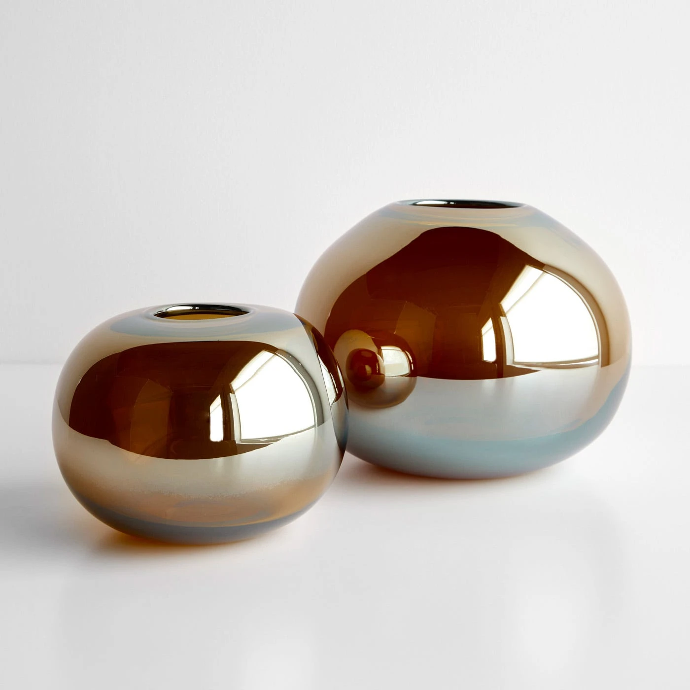 LSA International Epoque Amber Vase 7" - Image 2