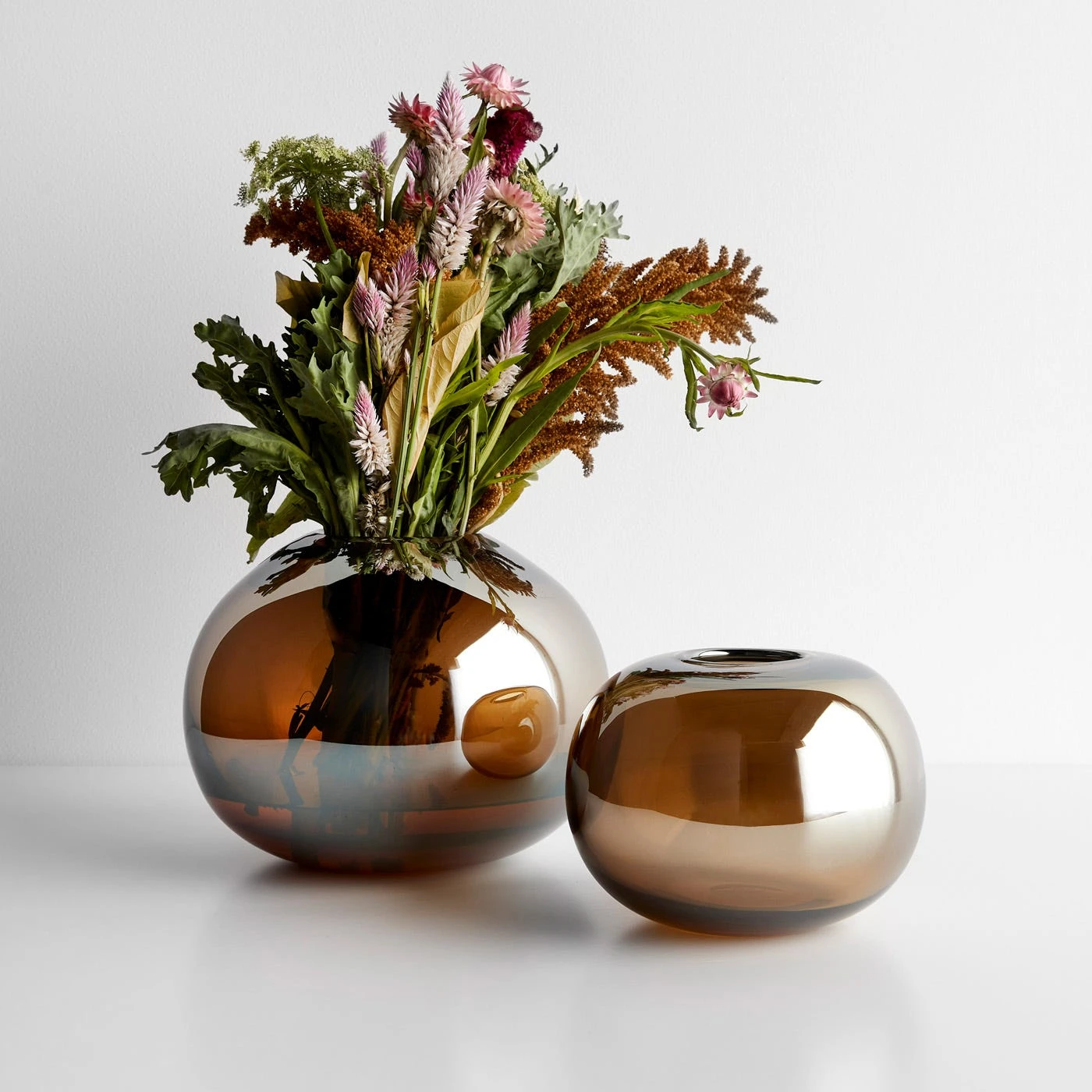 LSA International Epoque Amber Vase 7" - Image 4