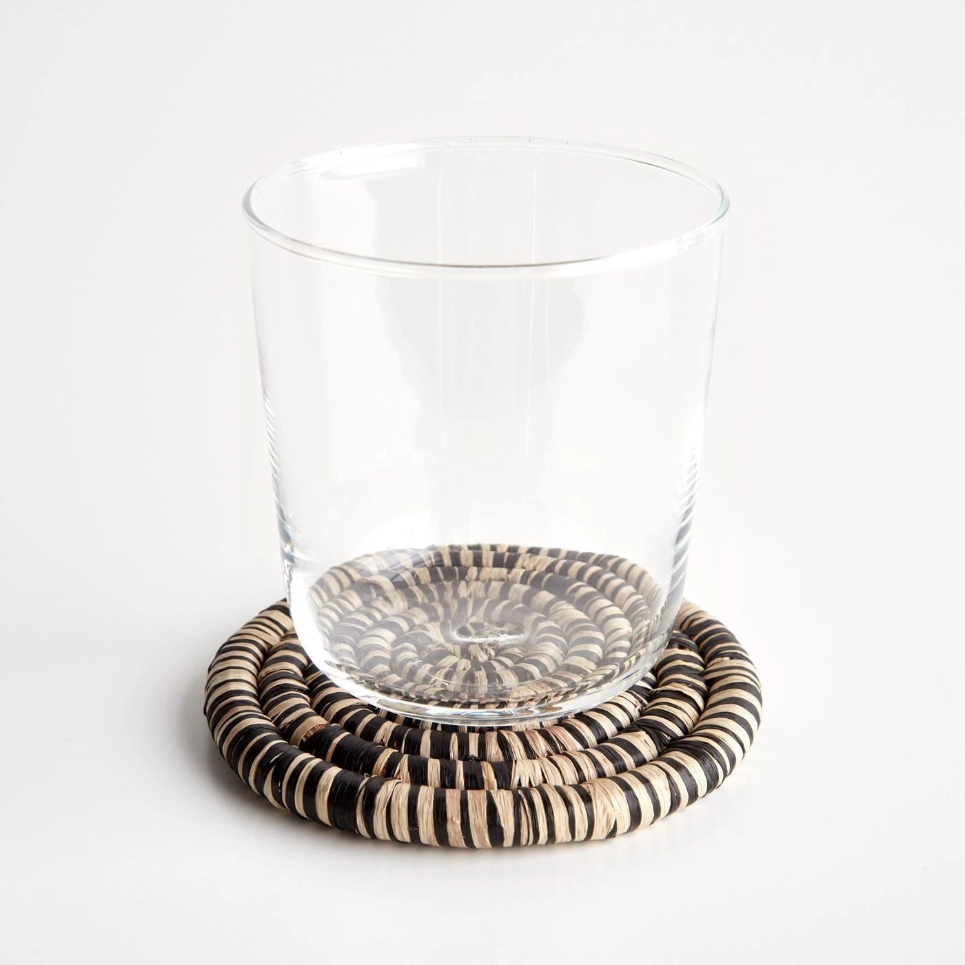 Heathered Black And Natural Coasters Set Of 4 - Image 2