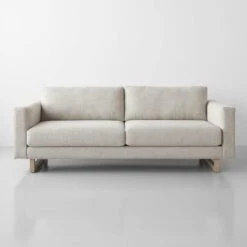 Grange Linen Gray Sofa 90"