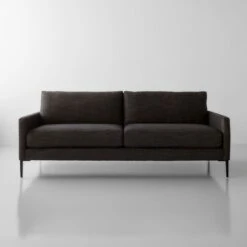 Talman Chambray Black Sofa 86"