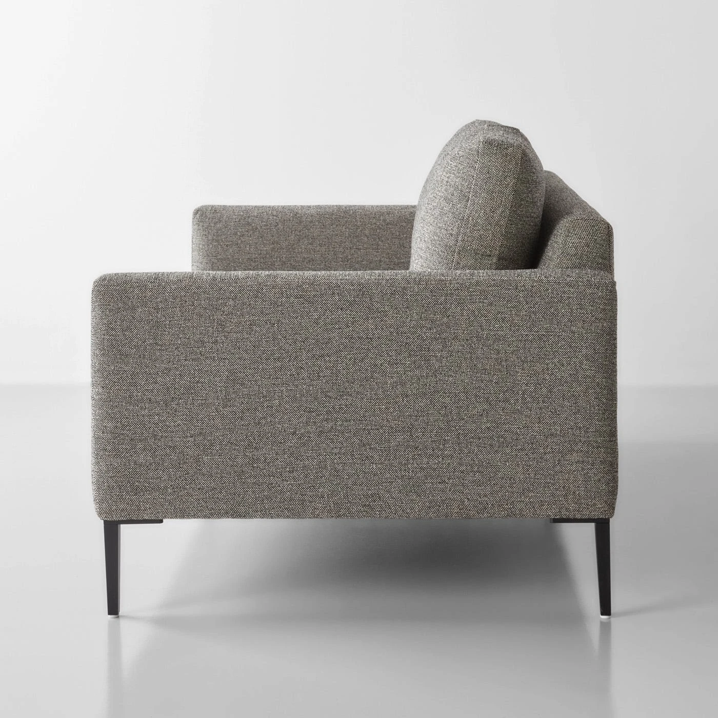 Talman Tweed Black Loveseat 59" - Image 4