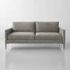 Talman Tweed Black Apartment Sofa 76"