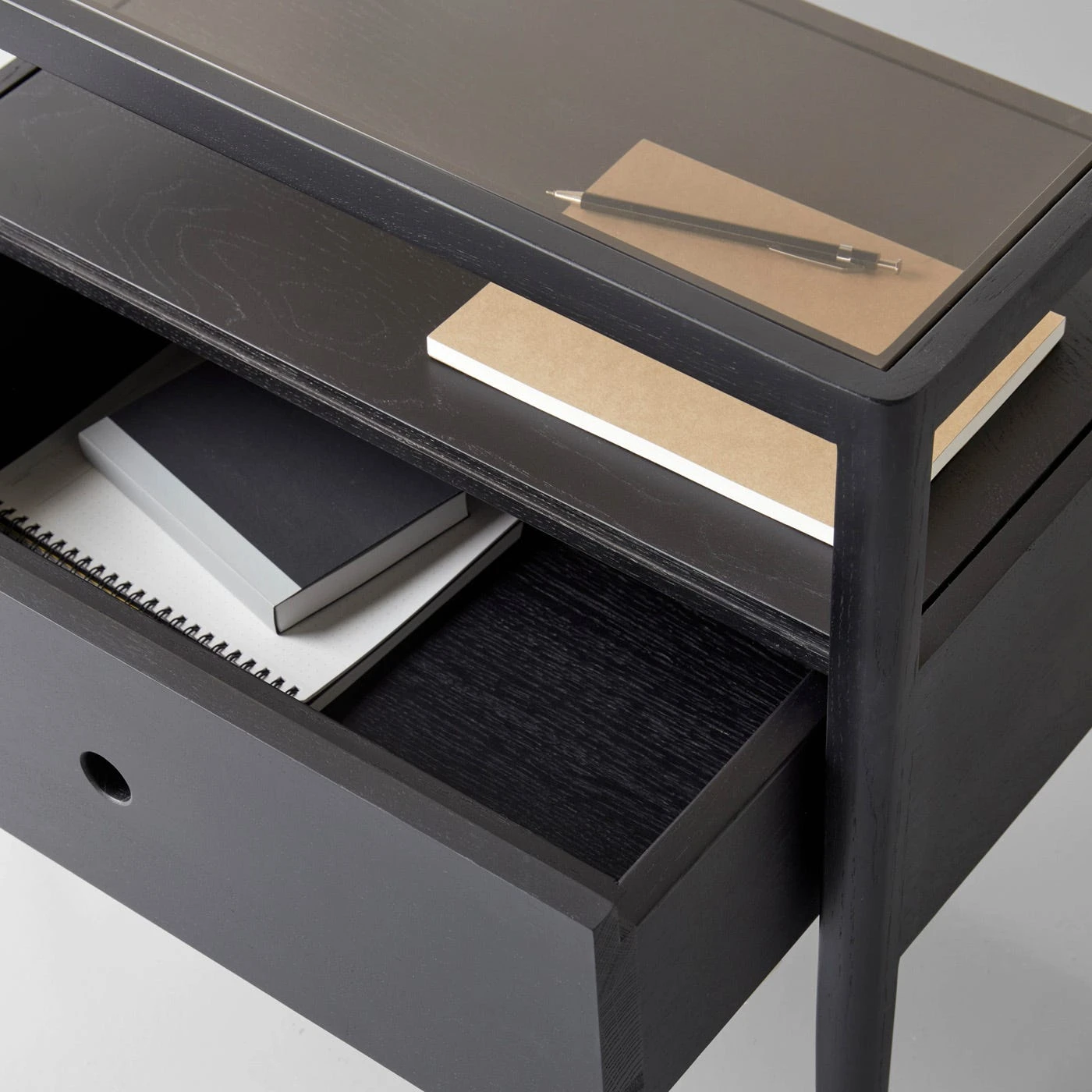 Spindle Black Nightstand - Image 4