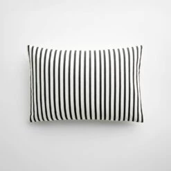 Sailor Black Throw Pillow Cover 12" X 18"
