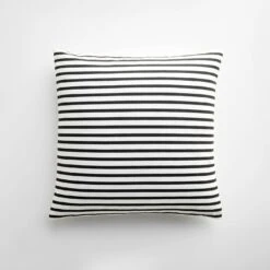 Sailor Black Throw Pillow Cover 17" X 17"