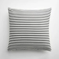 Sailor Black Throw Pillow Cover 20" X 20"