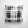 Tiles Black Throw Pillow Cover 17" X 17"