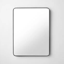 Black Rectangular Wall Mirror 18" X 24"